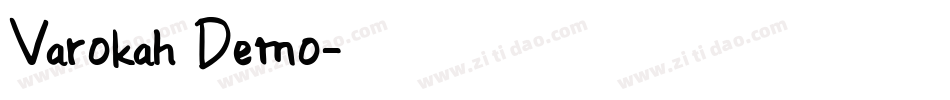Varokah Demo字体转换